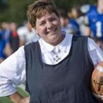 Last year, sister Lisa Maurer became the first woman to coach on a men?s college football team, instructing kickers at Division 3 College of St. Scholastica.
